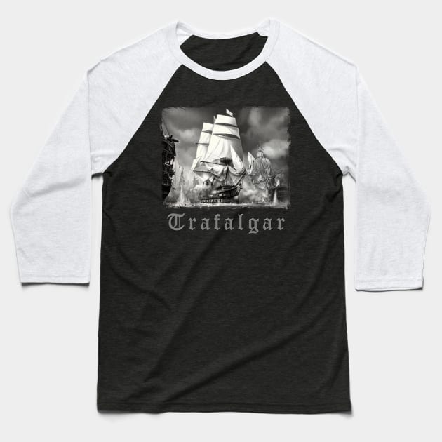 TRAFALGAR 1 Baseball T-Shirt by MiroDesign